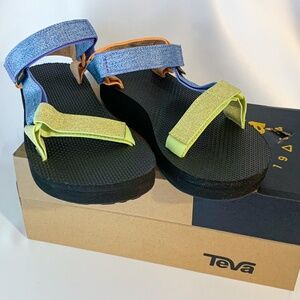 Teva Ladies Midform Multi-colored Sandals Size 7